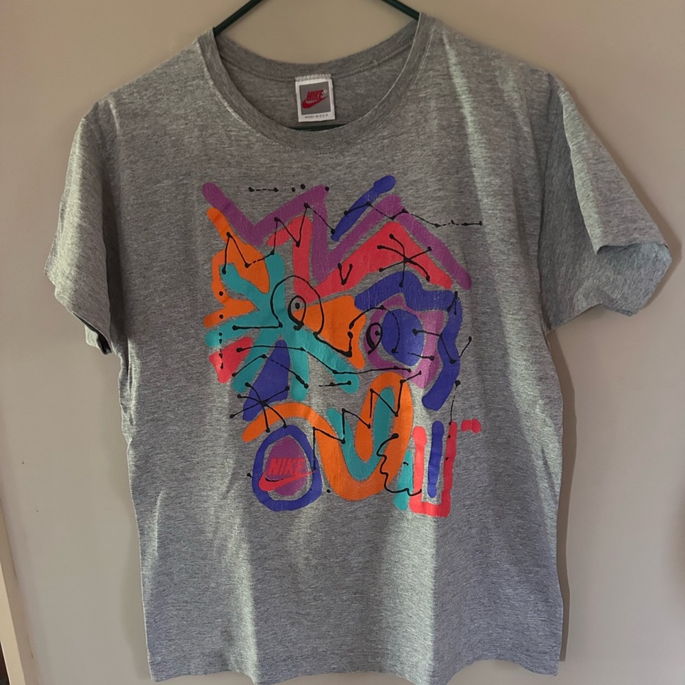 Used Vintage 90s Nike Picasso Art Shirt Single Stitch Abstract Tee